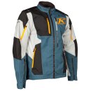 Klim Dakar Motorrad Enduro-Jacke orange blau grau