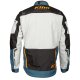 Klim Dakar Motorrad Enduro-Jacke orange blau grau