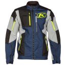 Klim Dakar Motorrad Enduro-Jacke blau grau neongelb