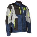 Klim Dakar Motorrad Enduro-Jacke blau grau neongelb