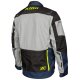 Klim Dakar Motorrad Enduro-Jacke blau grau neongelb