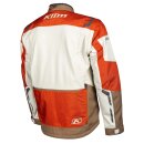 Klim Dakar Motorrad Enduro-Jacke beige braun orange