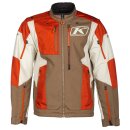 Klim Dakar Motorrad Enduro-Jacke beige braun orange