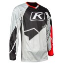 Klim Dakar Motocross Jersey weiss schwarz rot