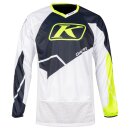 Klim Dakar Motocross Jersey weiss blau neongelb