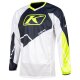 Klim Dakar Motocross Jersey weiss blau neongelb