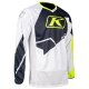 Klim Dakar Motocross Jersey weiss blau neongelb