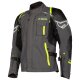 Klim Kodiak Motorrad Textil-Jacke dunkelgrau neongelb