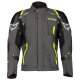 Klim Kodiak Motorrad Textil-Jacke dunkelgrau neongelb