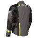 Klim Kodiak Motorrad Textil-Jacke dunkelgrau neongelb