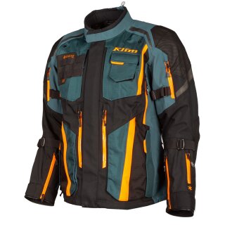 Klim Badlands Pro Motorrad Textil-Jacke blau orange