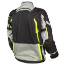 Klim Badlands Pro Motorrad Textil-Jacke grau neongelb