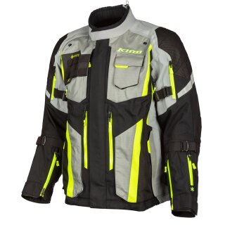 Klim Badlands Pro Motorrad Textil-Jacke grau neongelb