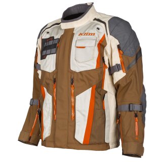 Klim Badlands Pro Motorrad Textil-Jacke beige braun grau