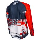 Klim XC Lite Digital Motocross Jersey weiss rot grau