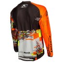 Klim XC Lite Digital Motocross Jersey grau orange gelb