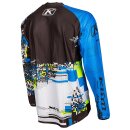 Klim XC Lite Digital Motocross Jersey weiss blau gelb