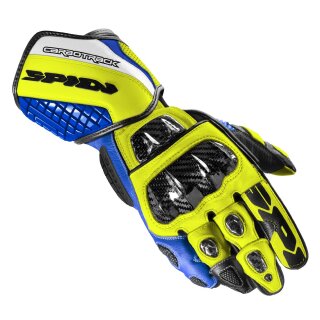 Spidi Carbo Track Evo Handschuh blau gelb