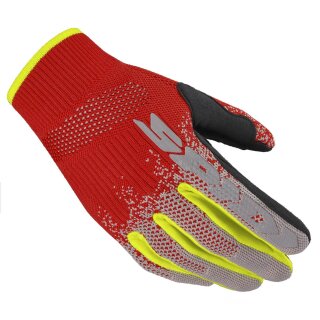 Spidi X-Knit Motocross-Handschuh schwarz rot neongelb