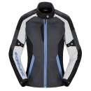 Spidi Tek Net Lady Motorrad Jacke grau weiss blau