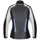 Spidi Tek Net Lady Motorrad Jacke grau weiss blau