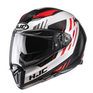 HJC F70 Carbon Kesta Helm MC1 carbon grau rot weiss