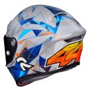 HJC Rpha 1 Pol Espargaro Replica Helm grau blau orange