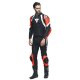 Dainese Avro 4 Lederkombi 2Pc schwarz neonrot weiss