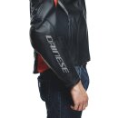 Dainese Racing 4 Motorrad Leder-Jacke schwarz neonrot