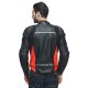 Dainese Racing 4 Motorrad Leder-Jacke schwarz neonrot