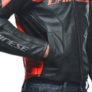 Dainese Racing 4 Perf. Motorrad-Jacke schwarz neonrot