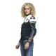 Dainese Rapida Lady Damen Motorrad-Jacke schwarz weiss gold