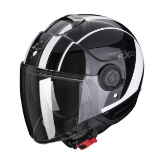 Scorpion Exo-City Scoot Jethelm schwarz weiss