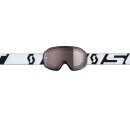 Scott Buzz MX Pro schwarz weiss Kinder Cross-Brille silber verspiegelt