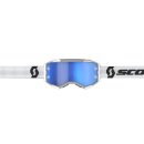 Scott Fury weiss Crossbrille blau verspiegelt