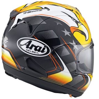 Arai RX-7V Evo KR American Eagle Helm schwarz gelb weiss