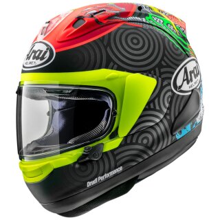 Arai RX-7V Evo Tatsuki Helm mattschwarz rot neongelb