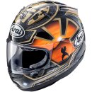 Arai RX-7V Evo Pedrosa Spirit Helm gold gelb schwarz