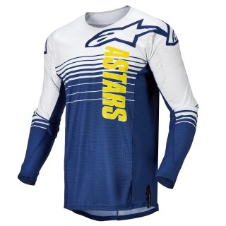 Alpinestars Techstar Phantom Motocross-Hemd blau weiss