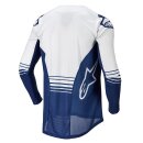 Alpinestars Techstar Phantom Motocross-Hemd blau weiss
