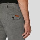Rokker Tweed Chino Tapered Slim Motorrad-Jeans grau