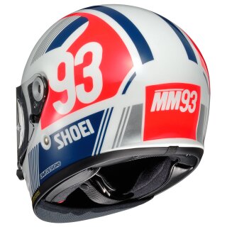 Shoei Glamster Marq Marquez 93 Retro-Helm weiss rot blau