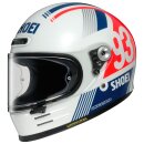 Shoei Glamster Marq Marquez 93 Retro-Helm weiss rot blau