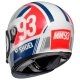 Shoei Glamster Marc Marquez 93 Retro-Helm weiss rot blau