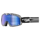 100% Barstow Death Spray schwarz weiss Crossbrille blau...