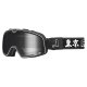 100% Barstow Roar Japan schwarz weiss Crossbrille silber verspiegelt