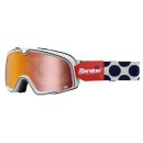 100% Barstow Hayworth weiss Crossbrille rot verspiegelt