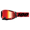 100% Racecraft 2 Rot schwarz Crossbrille rot verspiegelt