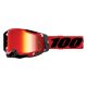 100% Racecraft 2 Rot schwarz Crossbrille rot verspiegelt