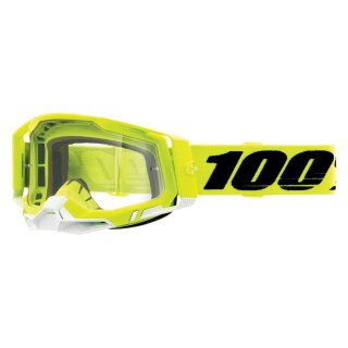 100% Racecraft 2 Neongelb schwarz Crossbrille
